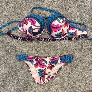 Floral Bikini Set - Multicolor